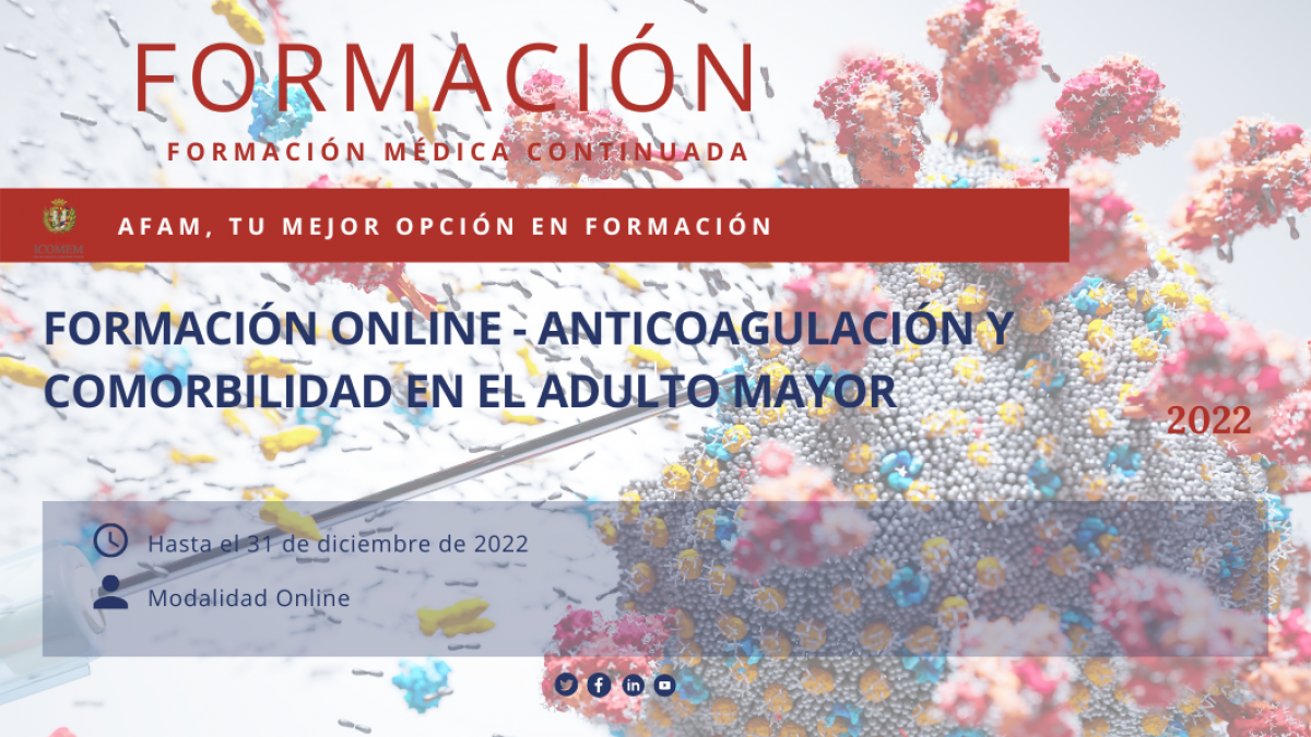 Formación Online Anticoagulación y Comorbilidad en el Adulto Mayor