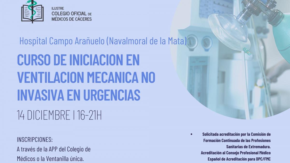 cartel ventilación mecánica