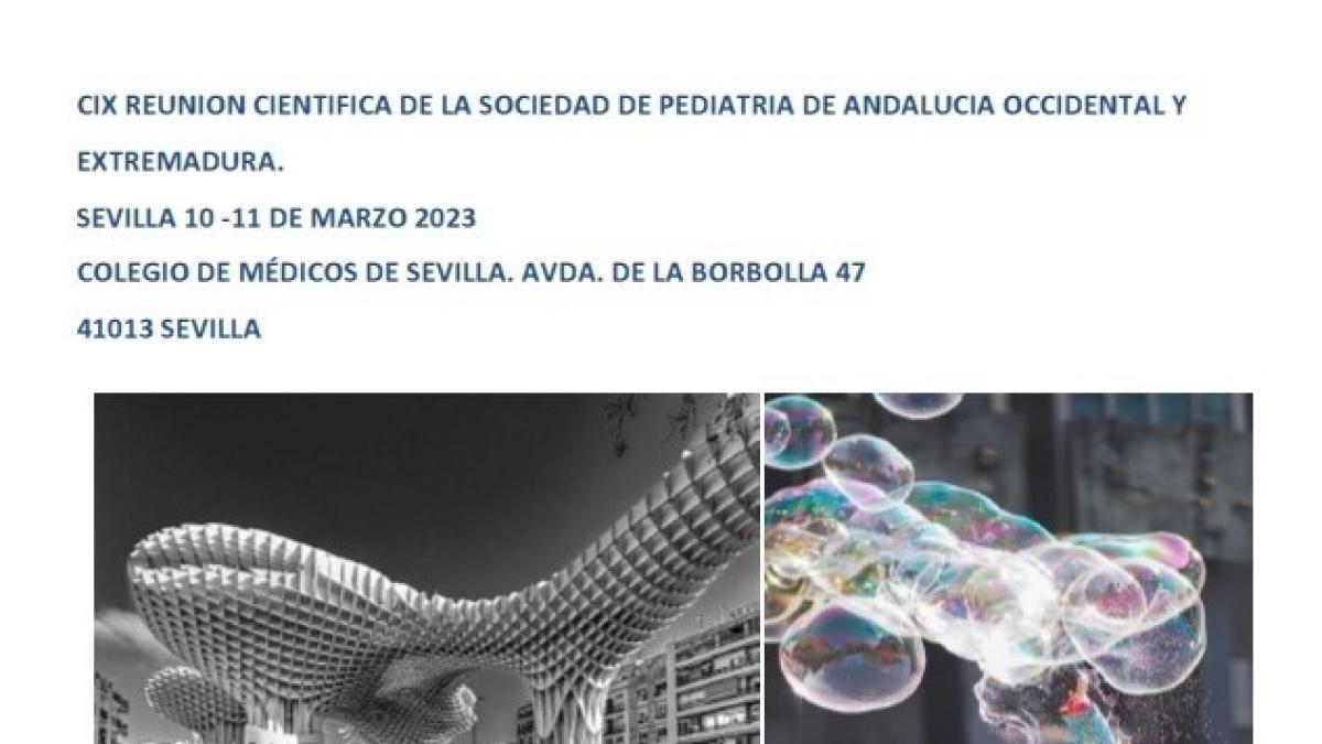 CIX Reunión de la Sociedad de Pediatría de Andalucía y Extremadura (SPAOYEX) en el RICOMS