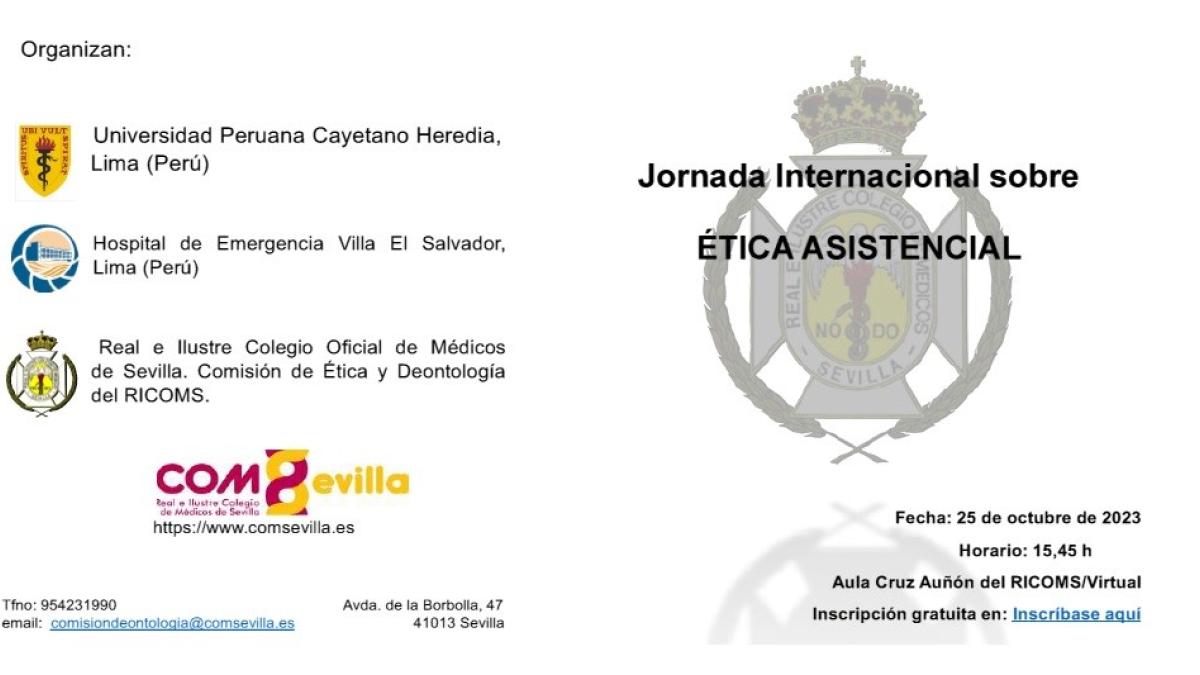 Jornada Internacional sobre Ética Asistencial en el RICOMS