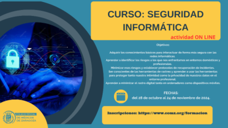 cartel difusión Seguridad Informática