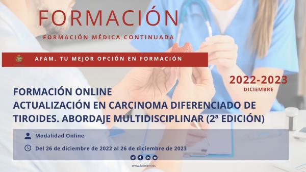 IMAGEN_Curso online - Actualización en Carcinoma Diferenciado de Tiroides. Abordaje Multidisciplinar (2ª Edición)