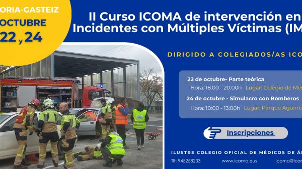 Curso básico de intervención en Incidentes con Múltiples Víctimas (IMV) 