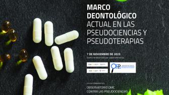 Cartel Marco Deontológico actual en las pseudociencias y pseudoterapias